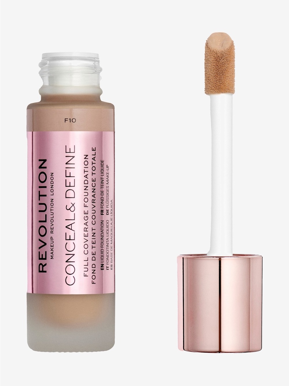 Revolution Conceal & Define Full Coverage Foundation - F10 (Beige)